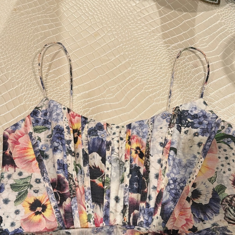 NWT ZIMMERMANN Tama Belted Floral Midi-Dress Size Zimm 2 - Picture 13 of 14